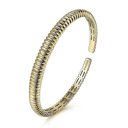 Gabriel & Co. Bracelets 14K Yellow Gold Open Bangle