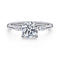 Gabriel & Co. Engagement Rings 6.5 Mounting Only, 14K White Gold Diamond 3 Stone Engagement Ring