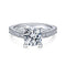 Gabriel & Co. Engagement Rings 6.5 Mounting Only, 14K White Gold Diamond Engagement Ring