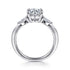 Gabriel & Co. Engagement Rings 6.5 Mounting Only, 14K White Gold Diamond Engagement Ring