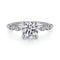 Gabriel & Co. Engagement Rings 6.5 Mounting Only, 14K White Gold Round Diamond Engagement Ring