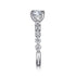 Gabriel & Co. Engagement Rings 6.5 Mounting Only, 14K White Gold Round Diamond Engagement Ring