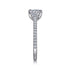 Gabriel & Co. Engagement Rings 6.5 Mounting Only, 14K White Gold Round Diamond Engagement Ring