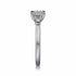 Gabriel & Co. Engagement Rings 6.5 Mounting Only, 14K White Gold Three Stone Dimaond Engagement Ring