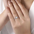 Gabriel & Co. Engagement Rings 6.5 Mounting Only, Emerald Cut White Gold Engagement Mounting with Thin Diamond Band