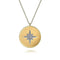 Gabriel & Co. Necklaces 14K Yellow Gold Diamond Star Medallion Necklace