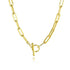 Gabriel & Co. Necklaces 14K Yellow Gold Paperclip Chain Necklace with Toggle