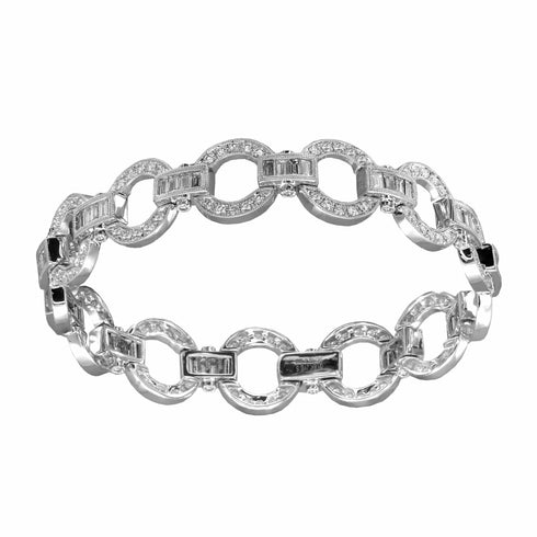 Jyes Bracelets 18K White Gold Diamond Bracelet