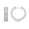 Kallati Earrings 14K White Gold Diamond Hoops