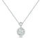 Kallati Necklaces 14K White Gold Diamond Cluster Necklace
