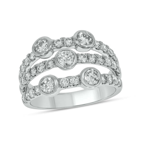 Kallati Rings 14K White Gold Diamond Fashion Ring