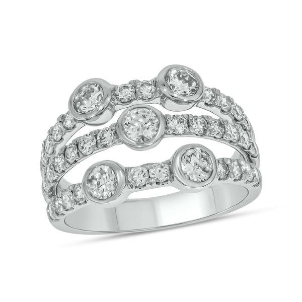 Kallati Rings 14K White Gold Diamond Fashion Ring