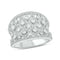 Kallati Rings 14K White Gold Diamond Wide Band Fashion Ring