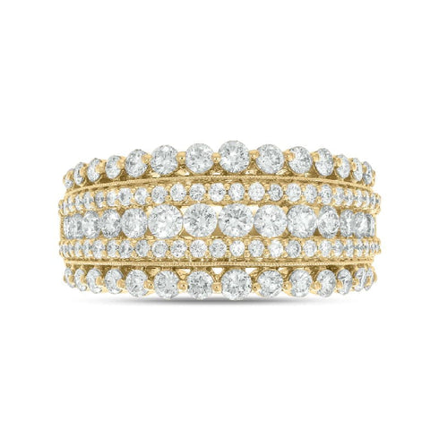 Kallati Rings 14K Yellow Gold Diamond Band