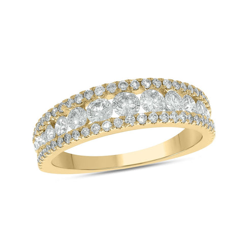 Kallati Rings 14K Yellow Gold Diamond Band