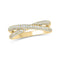 Kallati Rings 14K Yellow Gold Diamond Twist Band