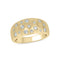 Kallati Rings 14K Yellow Gold Wide Diamond Band