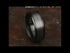 Men's Wedding Band, Black with Satin Tantalum Center, 8MM