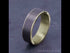 Men's Wedding Band, 14K Yellow Gold Fluted Design with Tantalum Center, 7.5MM