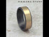 Men's Wedding Band, Gray Tantalum with 14K Satin Yellow Gold Center, 7.5MM