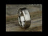 Men's Wedding Band, Cobalt Chrome with Satin Concave Design, 7.5MM