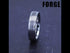 Men's Wedding Band, Tungsten, Satin Center 6MM