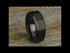 Men's Wedding Band, Black Cobalt with Carbon Fiber Center