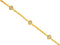 Royal Jewelry Bracelets 14K Yellow Gold 5 Station Diamond Bracelet