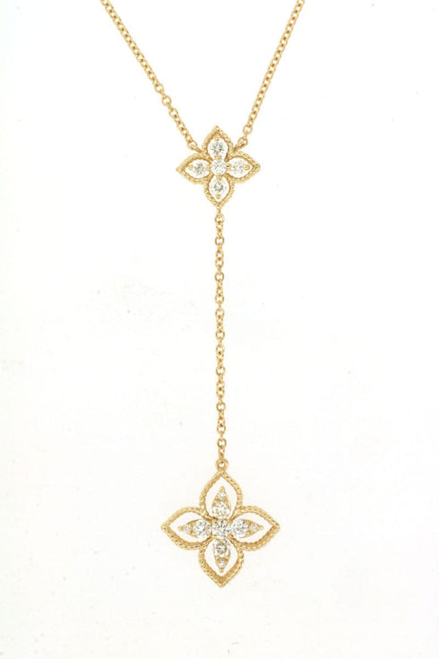 Royal Jewelry Necklaces 14K YG Diamond Necklace