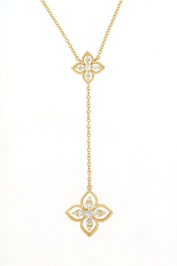Royal Jewelry Necklaces 14K YG Diamond Necklace