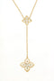 Royal Jewelry Necklaces 14K YG Diamond Necklace