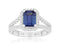Royal Jewelry Rings 14K White Gold Tanzanite & Diamond Ring