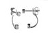 Venetti Earrings 14K White Gold Diamond Earrings