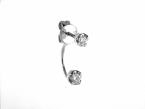 Venetti Earrings 14K White Gold Diamond Earrings