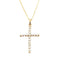 Venetti Necklaces 14K Yellow Gold Diamond Cross Necklace