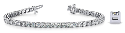 Vimco Bracelets 14K White Gold Diamond Tennis Bracelet, 4ct