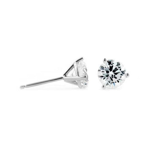 Vimco Earrings 14K White Gold 1ct Diamond Stud Earrings