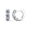 Vimco Earrings 14K White Gold Diamond Huggies 1.50ct tdw