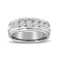 Vimco Men's Wedding Bands 14K White Gold Men's Diamond Band
