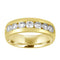 Vimco Men's Wedding Bands 14K Yellow Gold Men's Diamond Band