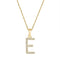 Vimco Necklaces 14K Yellow Gold Diamond "E" Initial Necklace