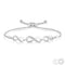 Sterling Silver and Diamond Infinity Bracelet