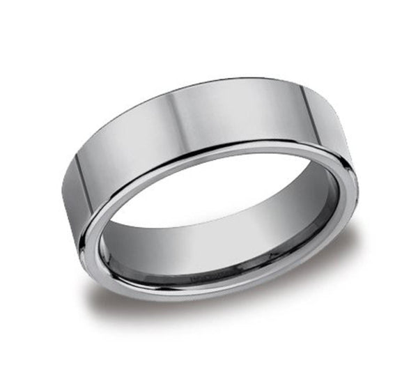 Benchmark Men's Wedding Bands 10 7mm Tungsten High Polish Wedding Band