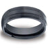 Benchmark Men's Wedding Bands 10 Black Ceramic 7mm Men's Wedding Band