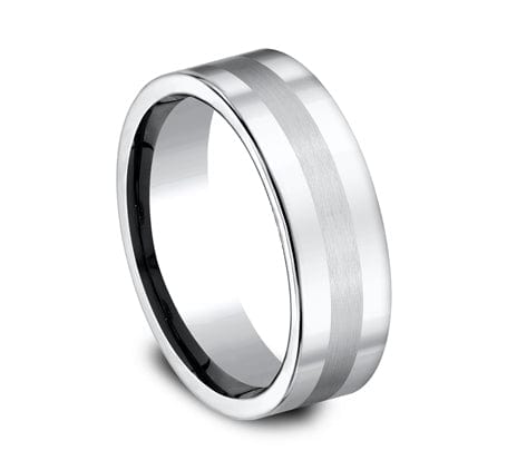 Benchmark Men's Wedding Bands 10 Copy of Men's Wedding Band, 7.5MM White Cobalt