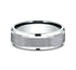 Benchmark Men's Wedding Bands 10 Copy of Men's Wedding Band, 7MM 14K White Gold and Tantalum
