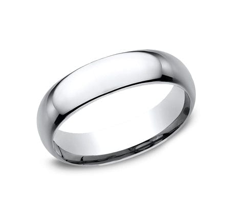 Benchmark Men's Wedding Bands 10 Men's Wedding Band, 6mm Plain Cobalt Chrome