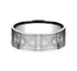 Benchmark Men's Wedding Bands 10 Men's Wedding Band, 7.5MM White Cobalt Cross Design