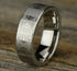 Benchmark Men's Wedding Bands 10 Men's Wedding Band, 7.5MM White Cobalt Cross Design