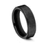 Benchmark Men's Wedding Bands 10 Men's Wedding Band, 7MM Black Titanium, Comfort Fit